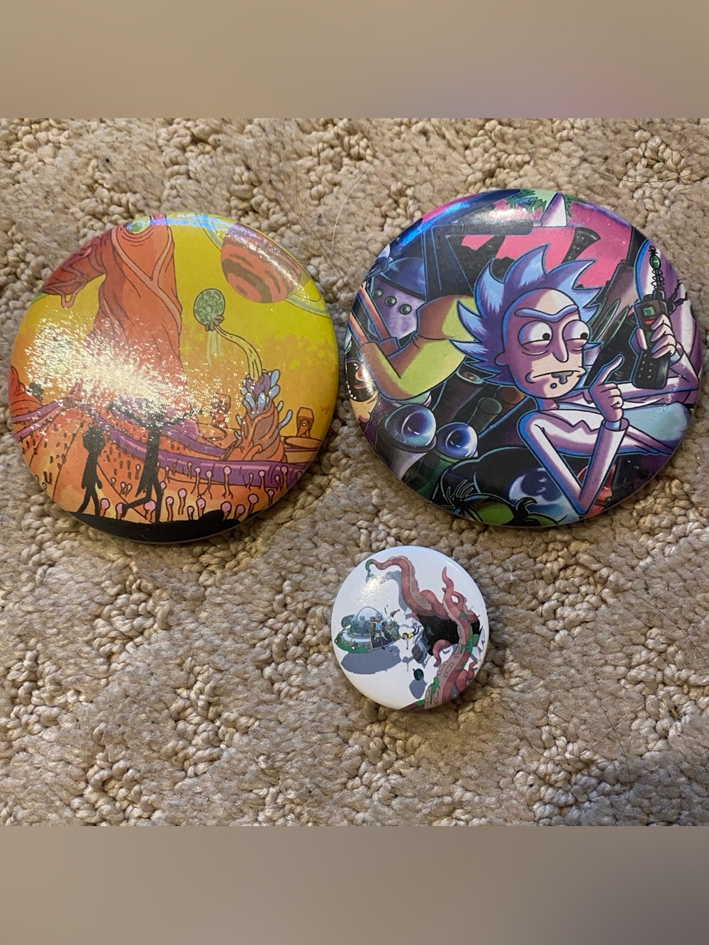 Button Pin, Bundle Rick & Morty Set of 3